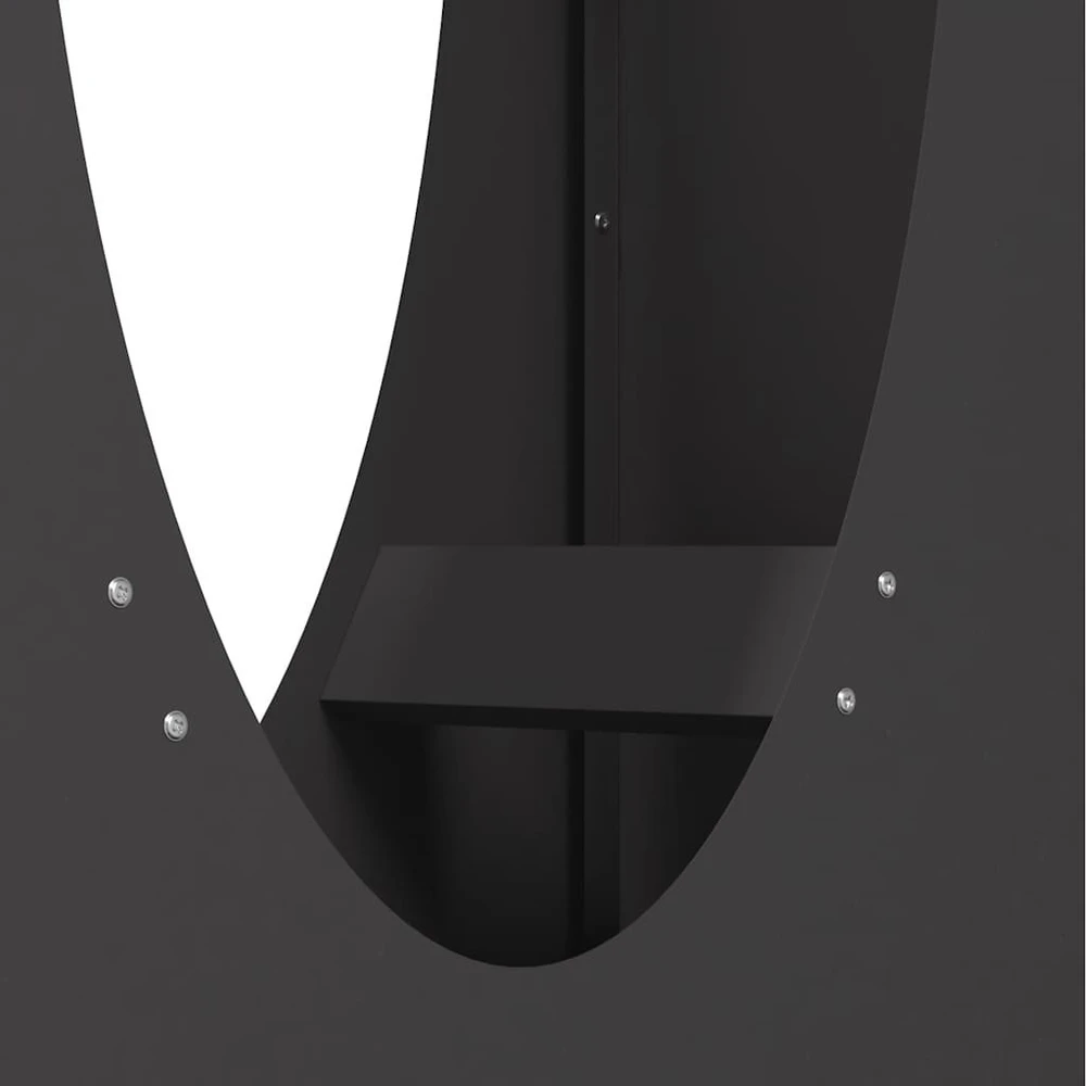 Stovas malkoms, juodos, 50x23x100 cm, šaltai valcuotas plienas