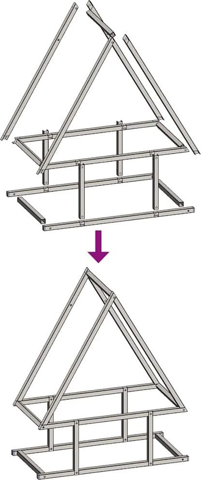 Stovas malkoms, 50x25x60 cm, šaltai valcuotas plienas