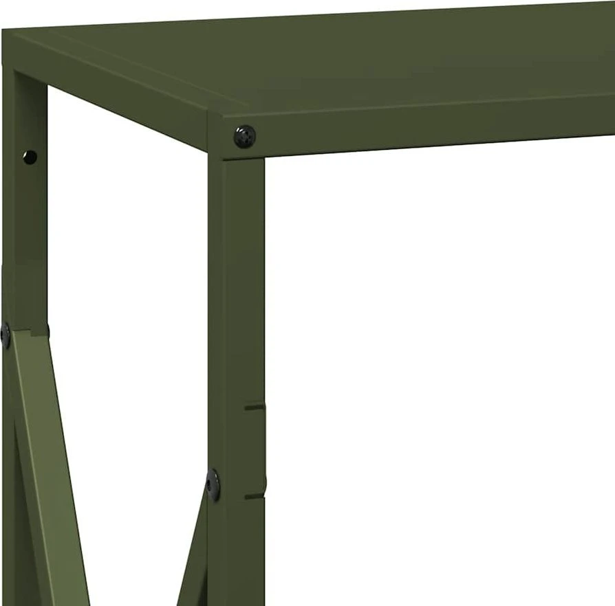Malkų lentyna Olive Žalias 34x25x70 cm Šaltai valcuotas plienas