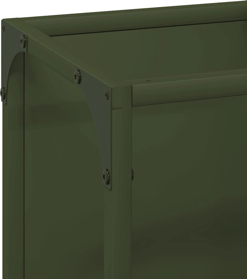 Malkų lentyna Olive Žalias 25x25x60 cm Šaltai valcuotas plienas