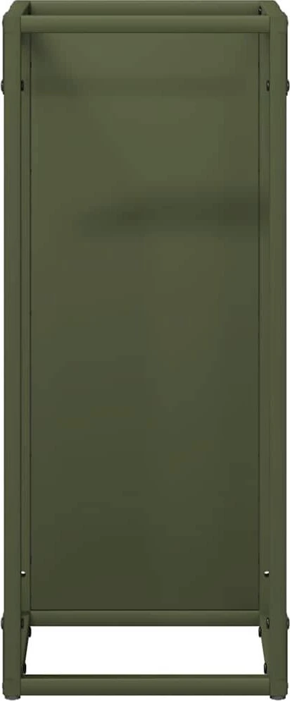 Malkų lentyna Olive Žalias 25x25x60 cm Šaltai valcuotas plienas