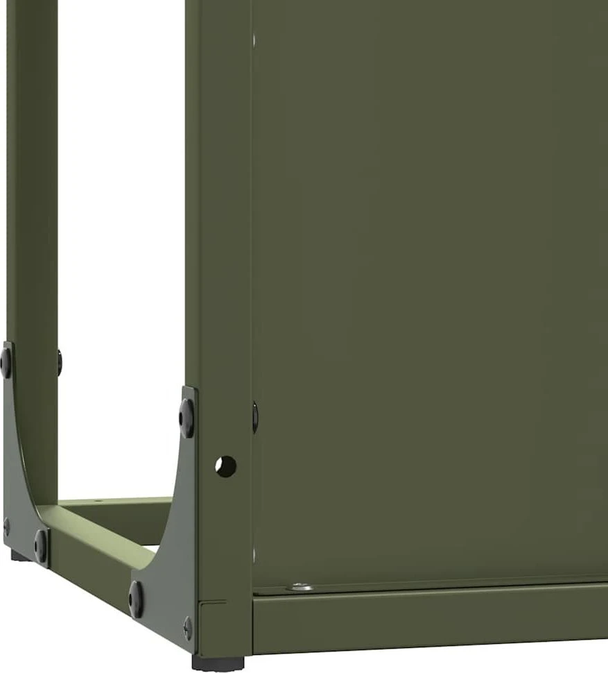Malkų lentyna Olive Žalias 25x25x60 cm Šaltai valcuotas plienas