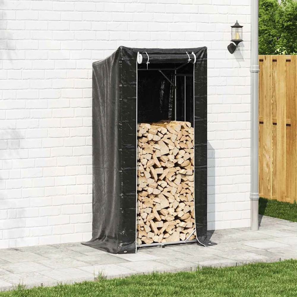 Stovas malkoms su apdangalu nuo lietaus, 100x60x200cm