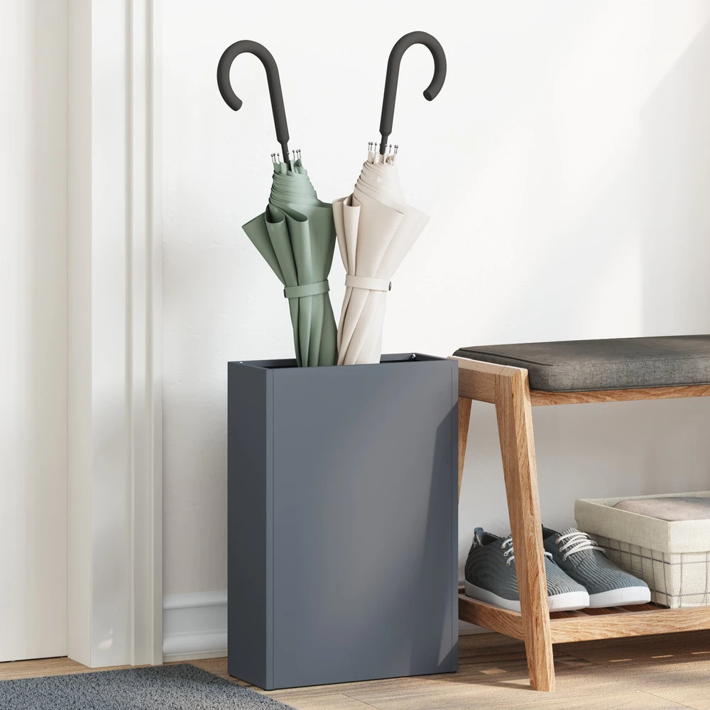 Lietaus skėtis stovas Antracito 28 x 12 x 41 cm Plienas