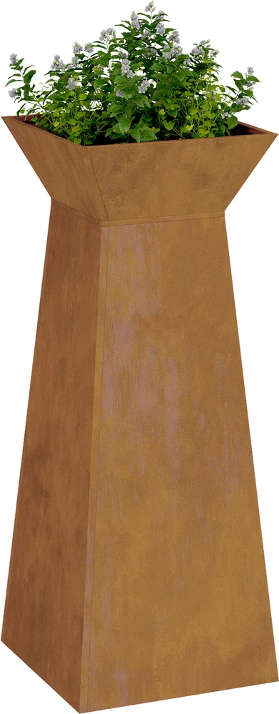 Stulpinis sodinukas Rūdijanti 40 x 40 x 100 cm