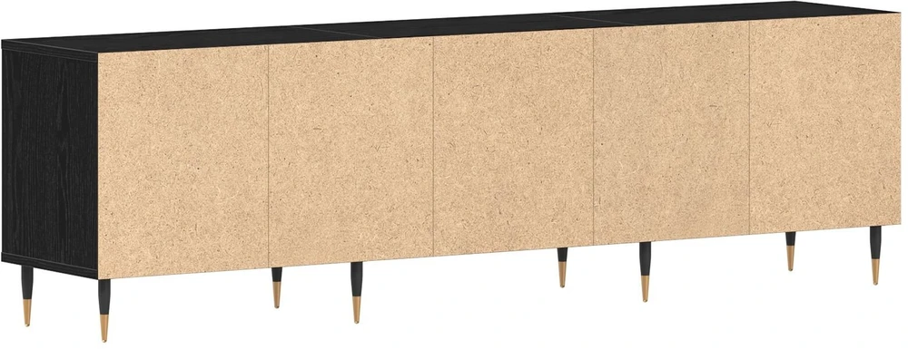TV staliukas Televizoriaus spintelė 150 x 30 x 44,5 cm Juodas ąžuolas
