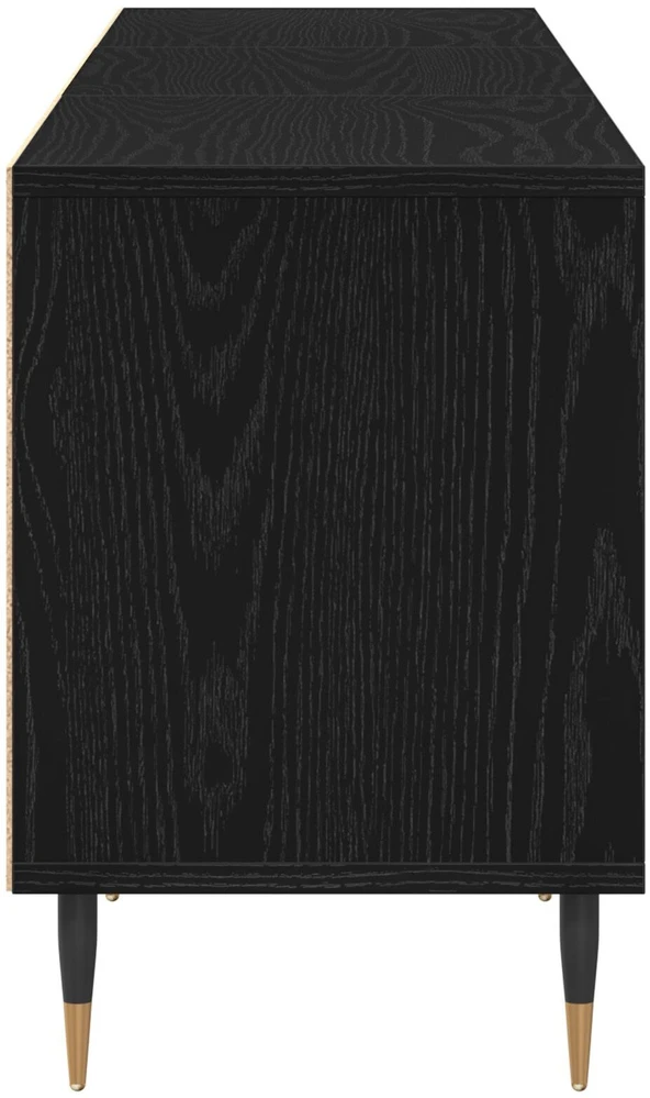 TV staliukas Televizoriaus spintelė 150 x 30 x 44,5 cm Juodas ąžuolas