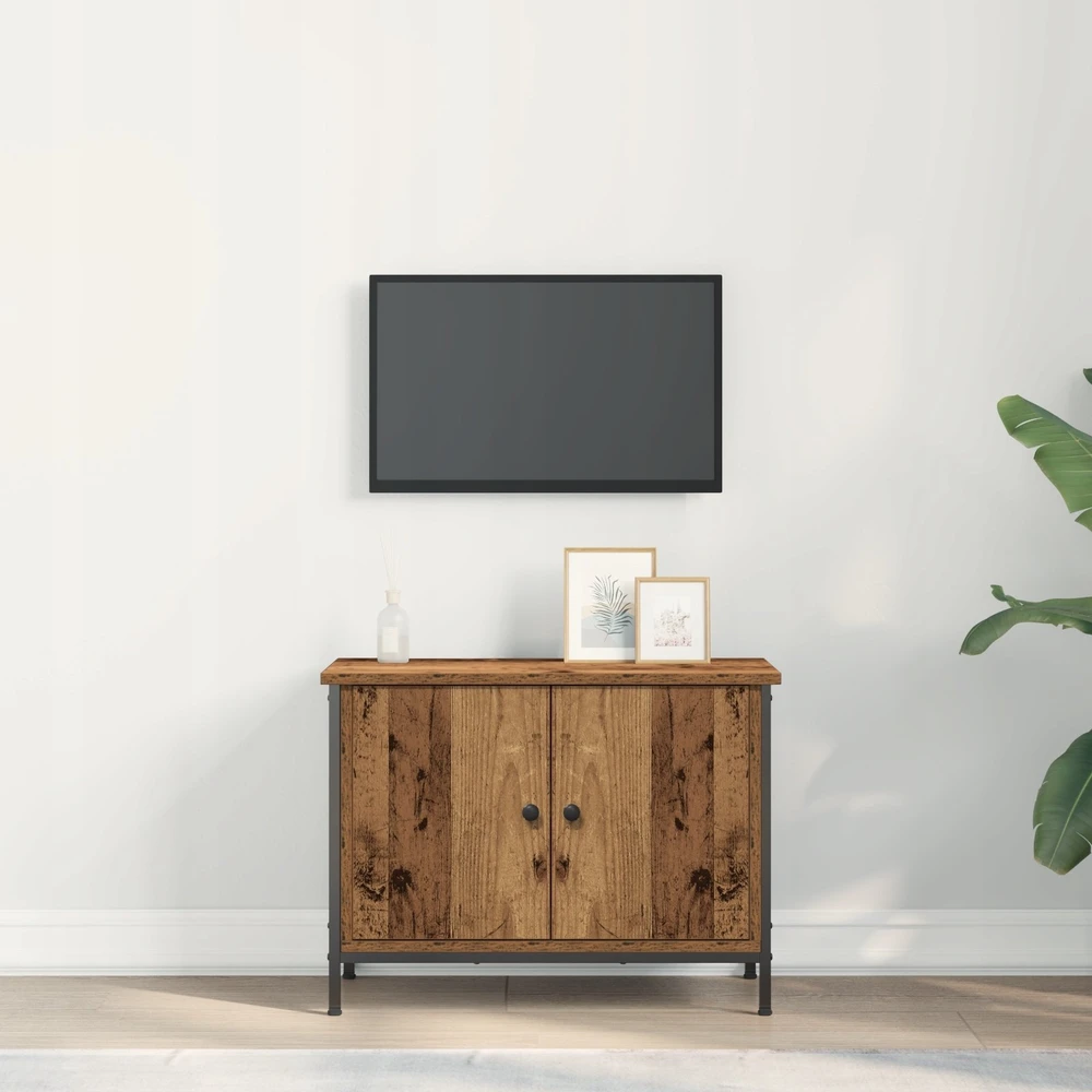 TV staliukas Televizoriaus spintelė 60 x 35 x 45 cm Senovinis medis