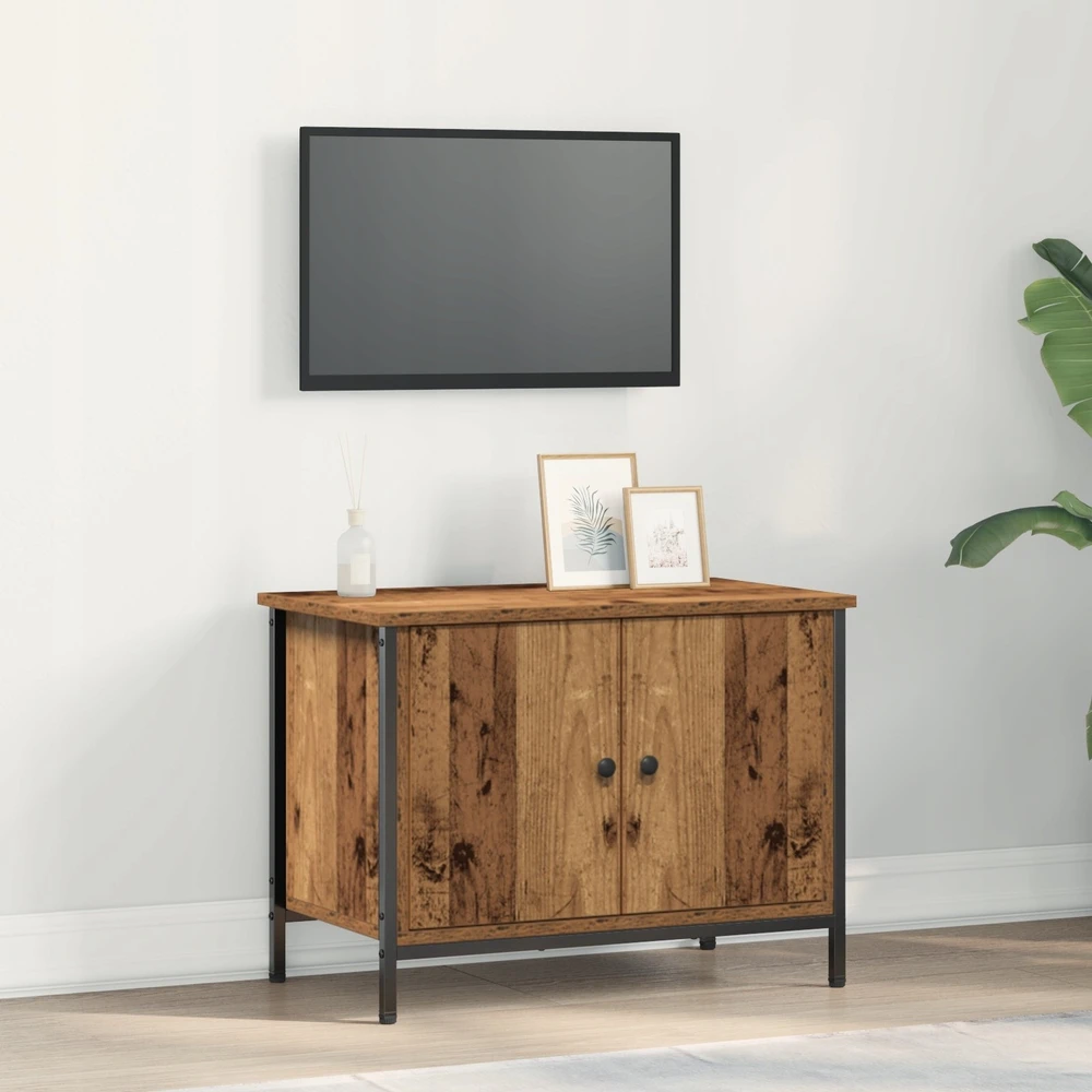 TV staliukas Televizoriaus spintelė 60 x 35 x 45 cm Senovinis medis