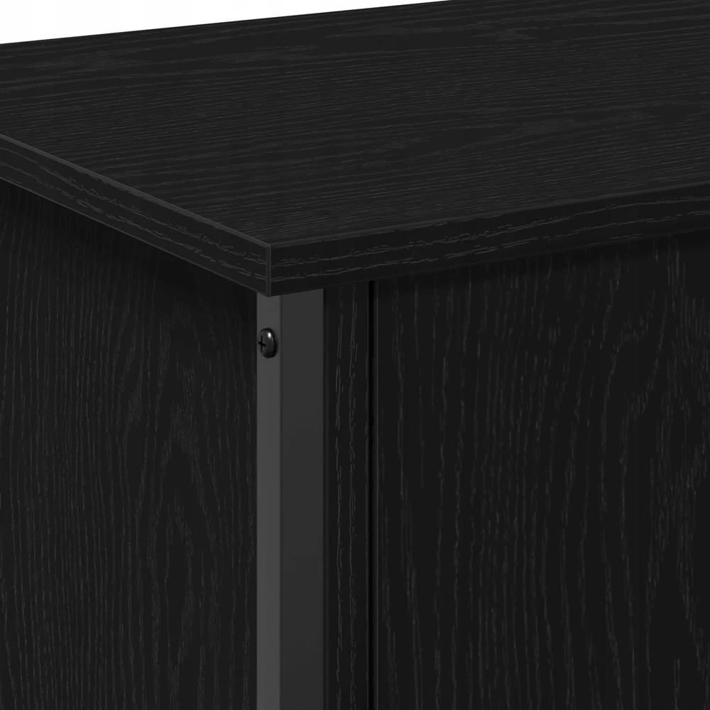 TV staliukas Televizoriaus spintelė 100 x 35 x 45 cm Juodas ąžuolas