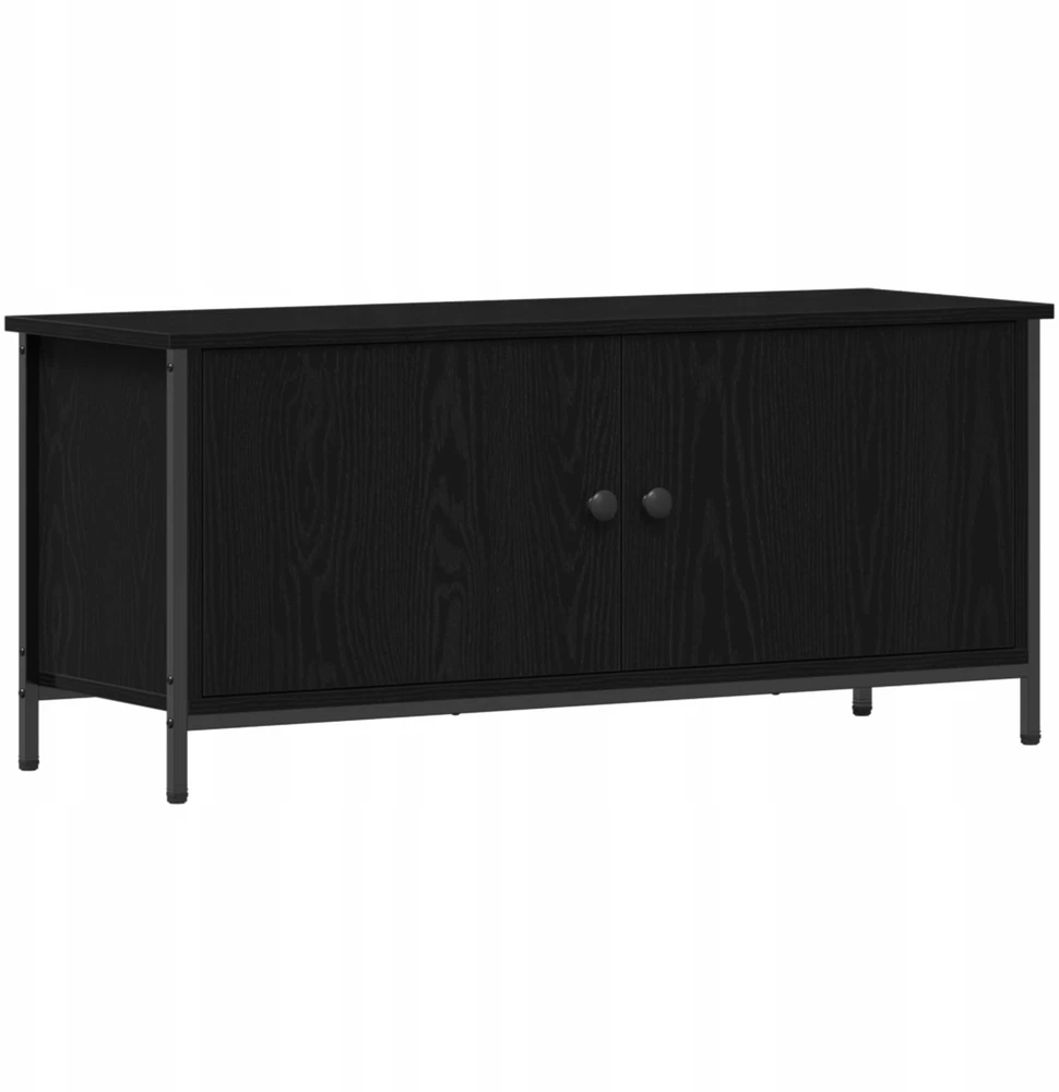 TV staliukas Televizoriaus spintelė 100 x 35 x 45 cm Juodas ąžuolas