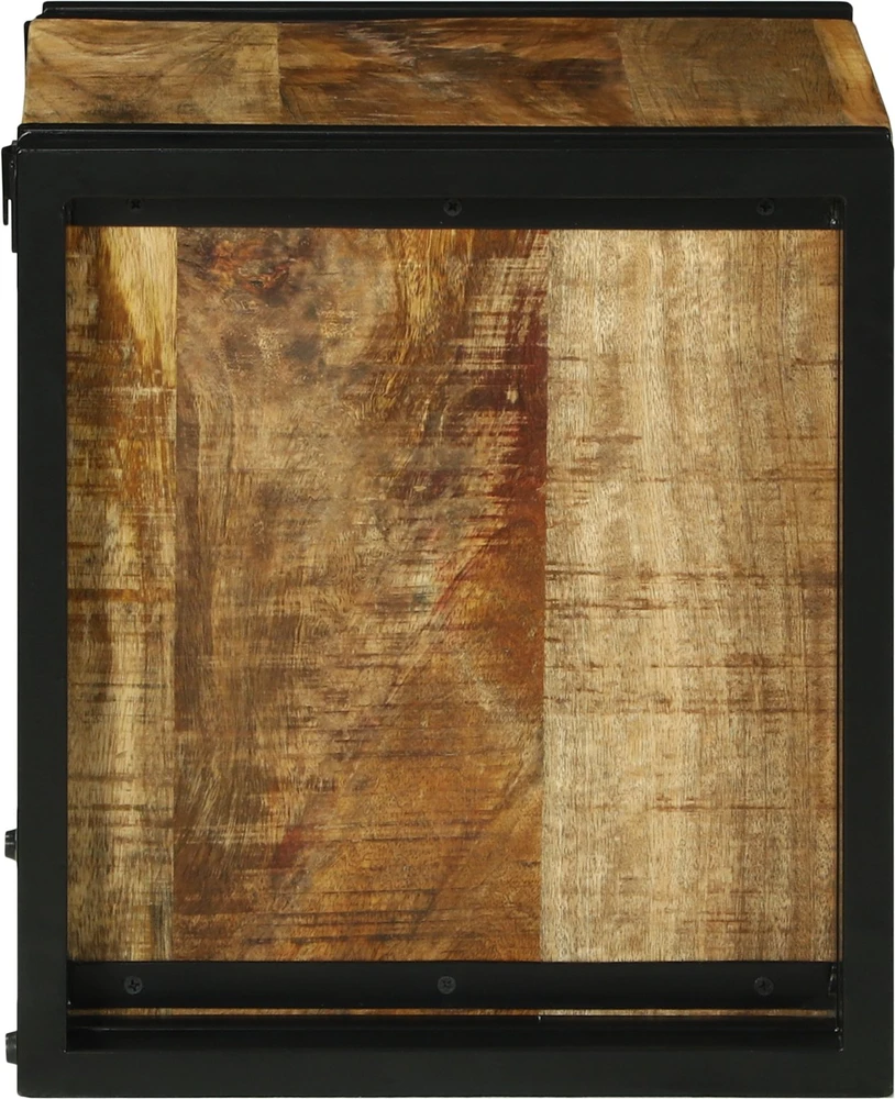Vyno stovas Ruda ir juoda 35 x 35 x 39 cm Kietas mango medis