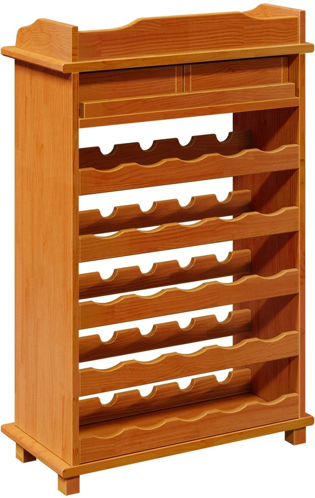 Vyno stovas Ruda 58 x 28 x 90 cm Kietos pušies mediena