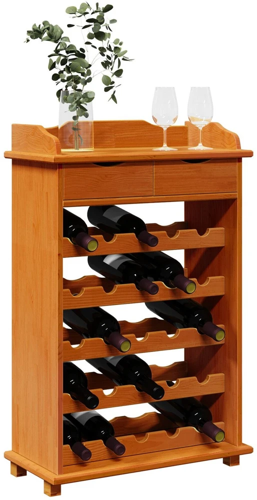 Vyno stovas Ruda 58 x 28 x 90 cm Kietos pušies mediena