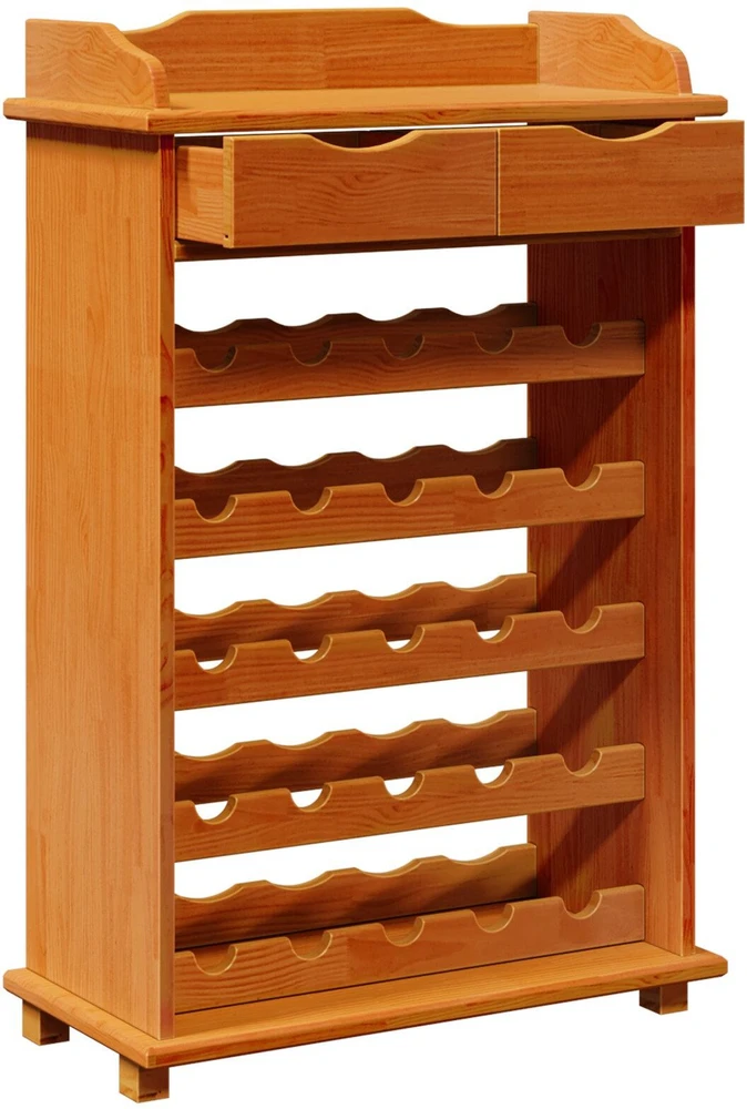 Vyno stovas Ruda 58 x 28 x 90 cm Kietos pušies mediena