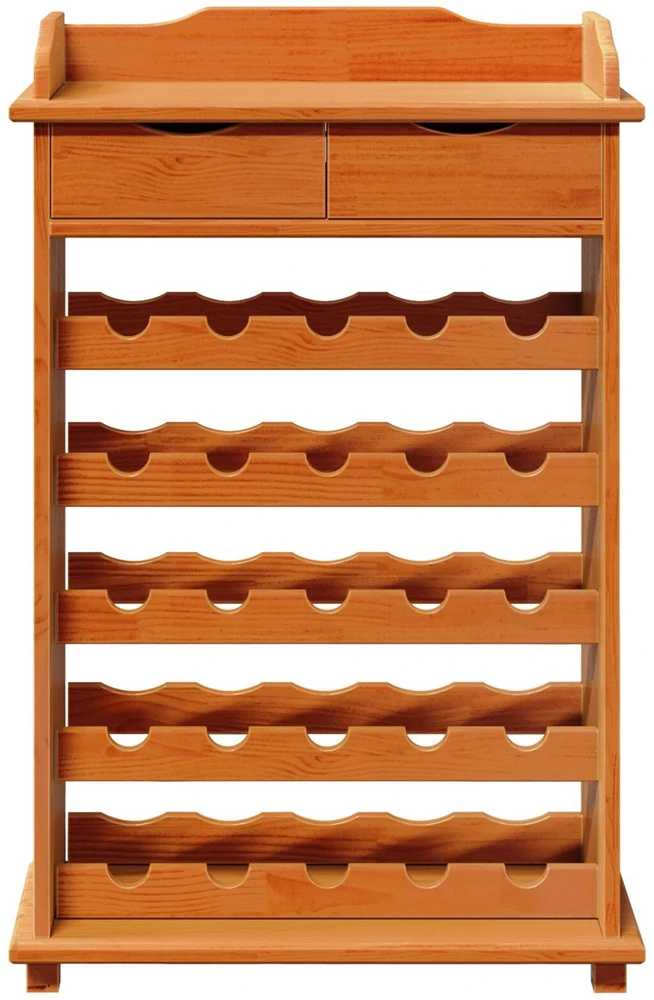 Vyno stovas Ruda 58 x 28 x 90 cm Kietos pušies mediena