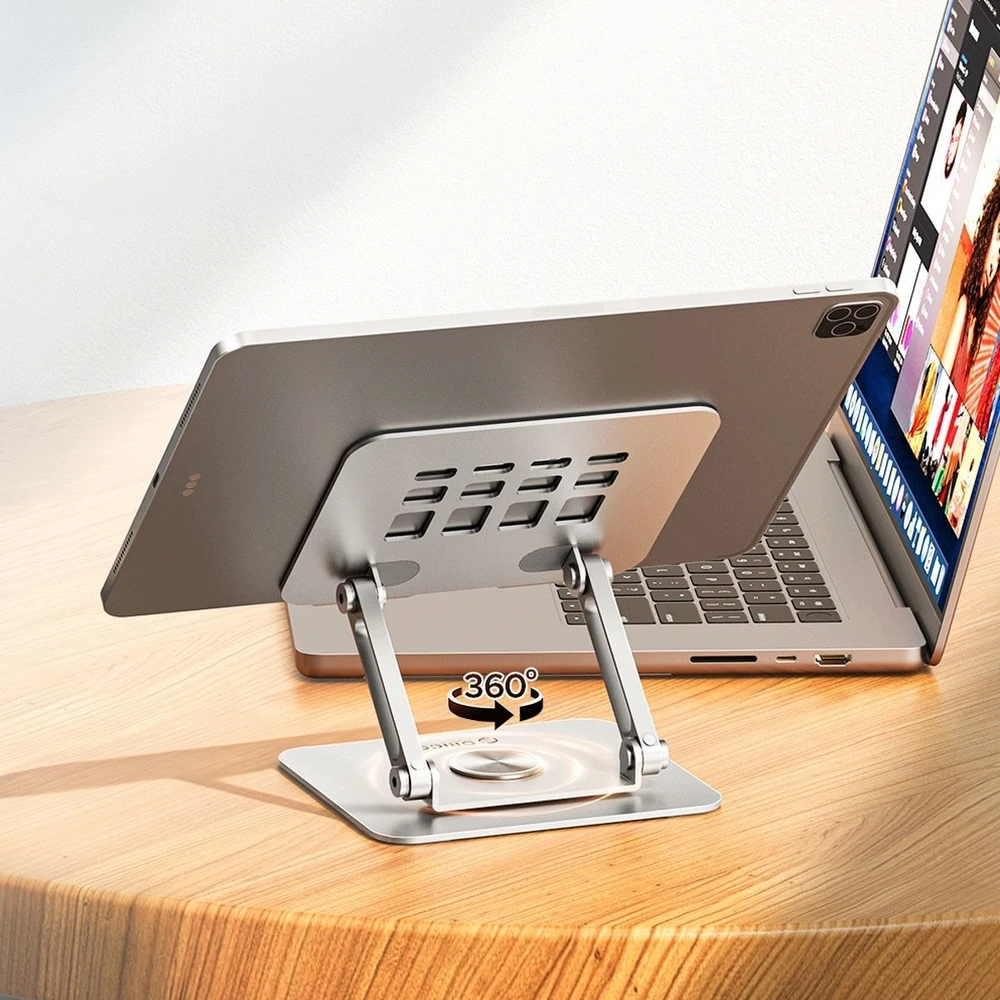 Orico Podstawka pod tablet 12,9'', obrotowa, regulowana, na biurko, aluminiowa