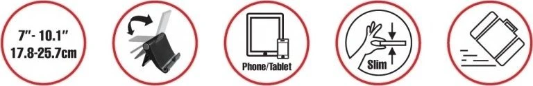 Reflecta Tabula Travel universalus planšetės ir išmaniojo telefono stovas