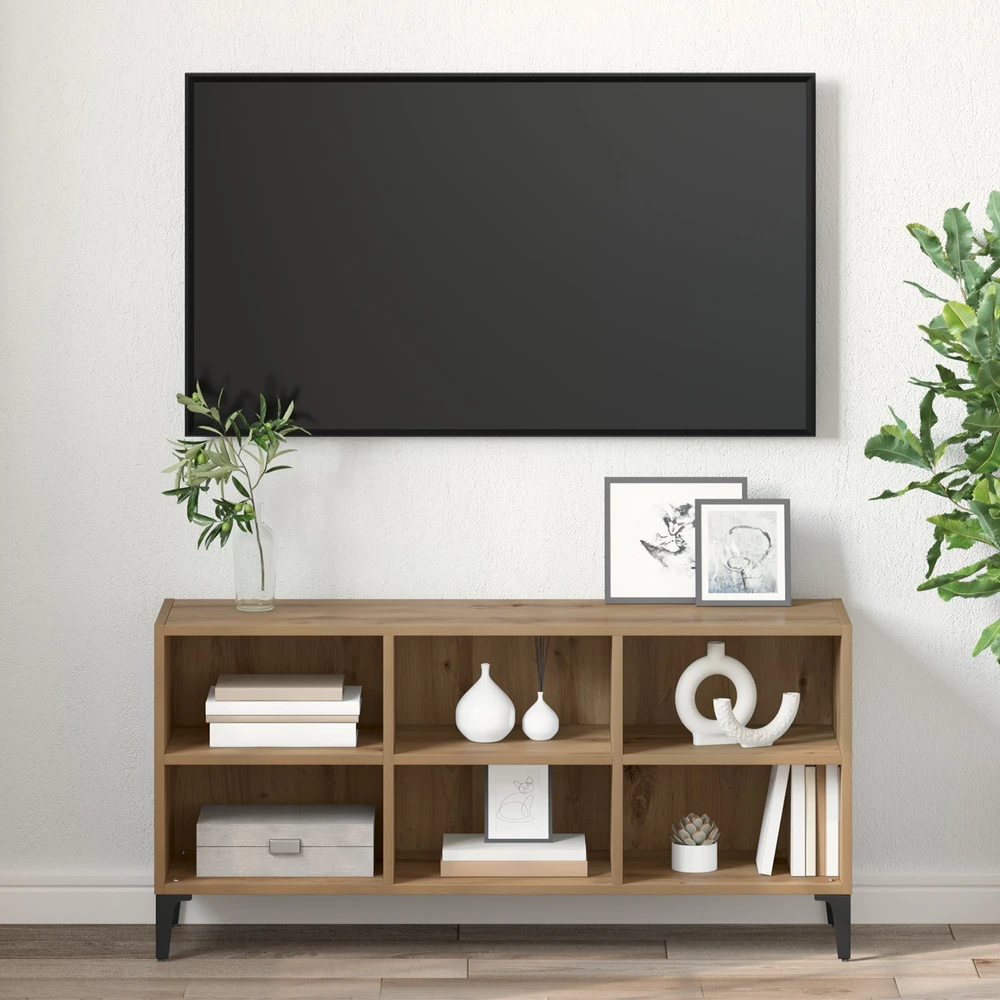 TV staliukas TV spintelių komplektas 103,5 x 30 x 50 cm Ruda