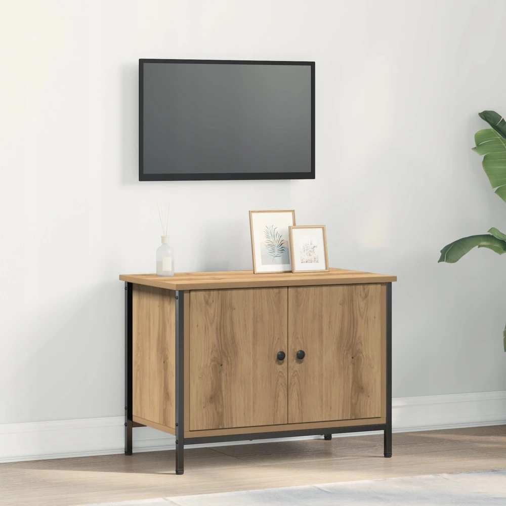 TV staliukas Televizoriaus spintelė 60 x 35 x 45 cm Amatininkų ąžuolas