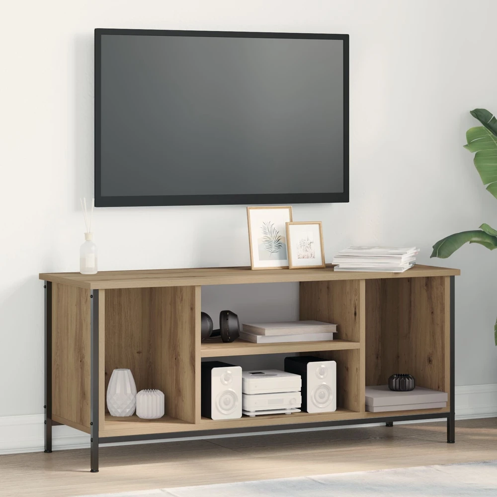 TV staliukas Televizoriaus spintelė 102 x 35 x 45 cm Amatininkų ąžuolas