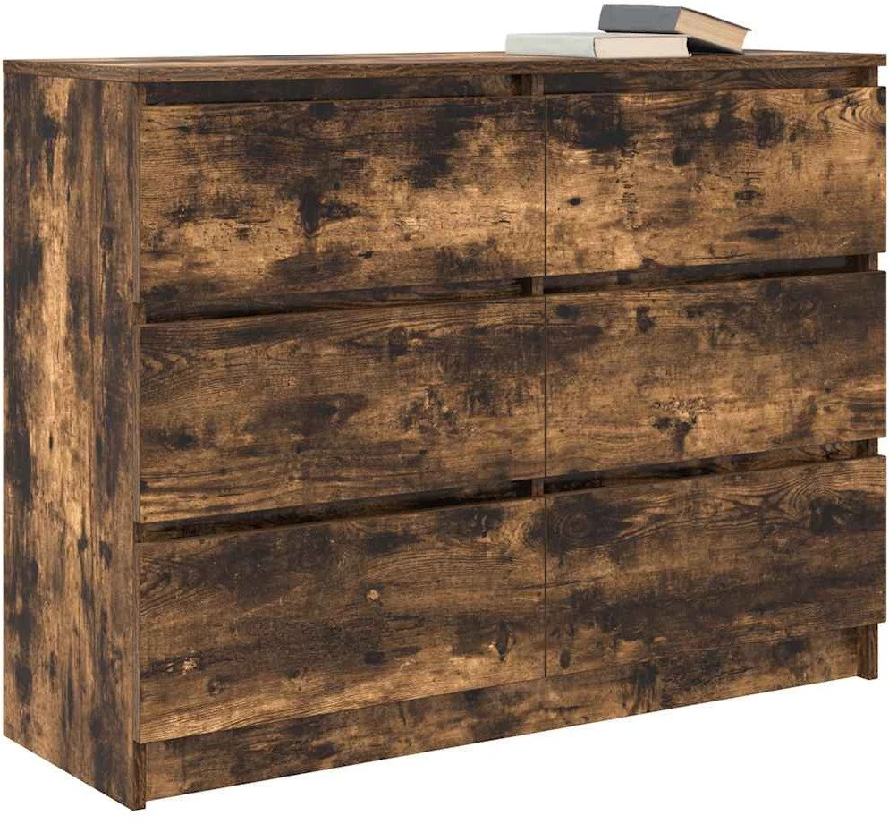 indauja rūkytas ąžuolas 100x35x76 cm inžinerinė mediena