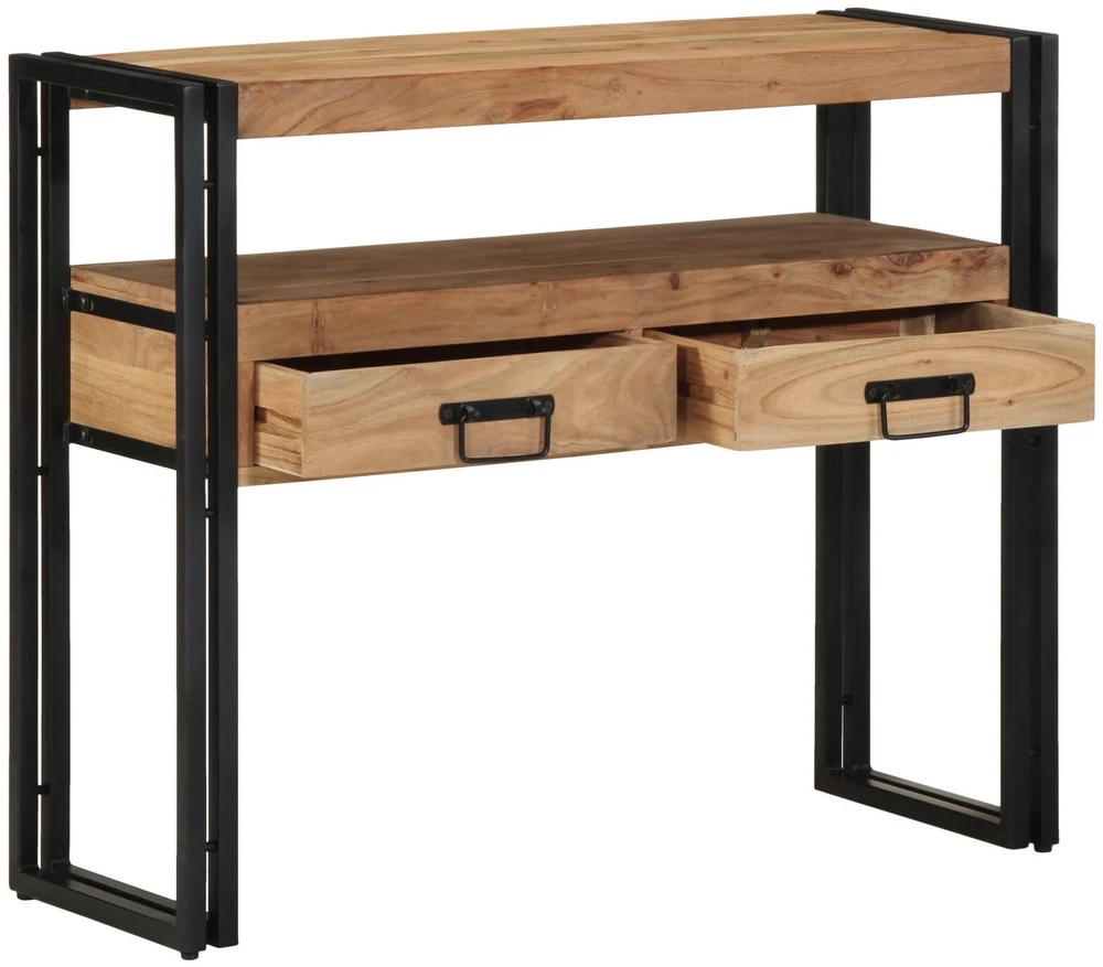 Konsolinis stalas Ruda 90 x 33 x 75 cm Kietos akacijos mediena