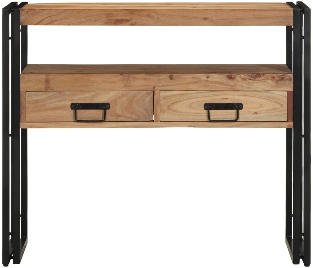 Konsolinis stalas Ruda 90 x 33 x 75 cm Kietos akacijos mediena