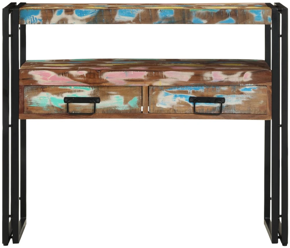 Konsolinis stalas 90 x 33 x 75 cm Kietas atkurtas medis