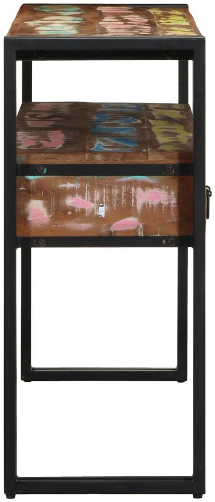 Konsolinis stalas 120 x 33 x 75 cm Kietas atkurtas medis