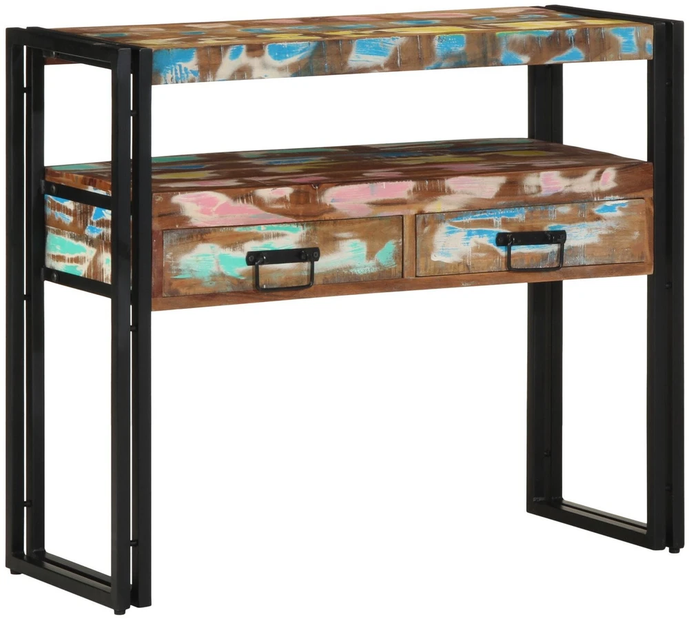 Konsolinis stalas 90 x 33 x 75 cm Kietas atkurtas medis