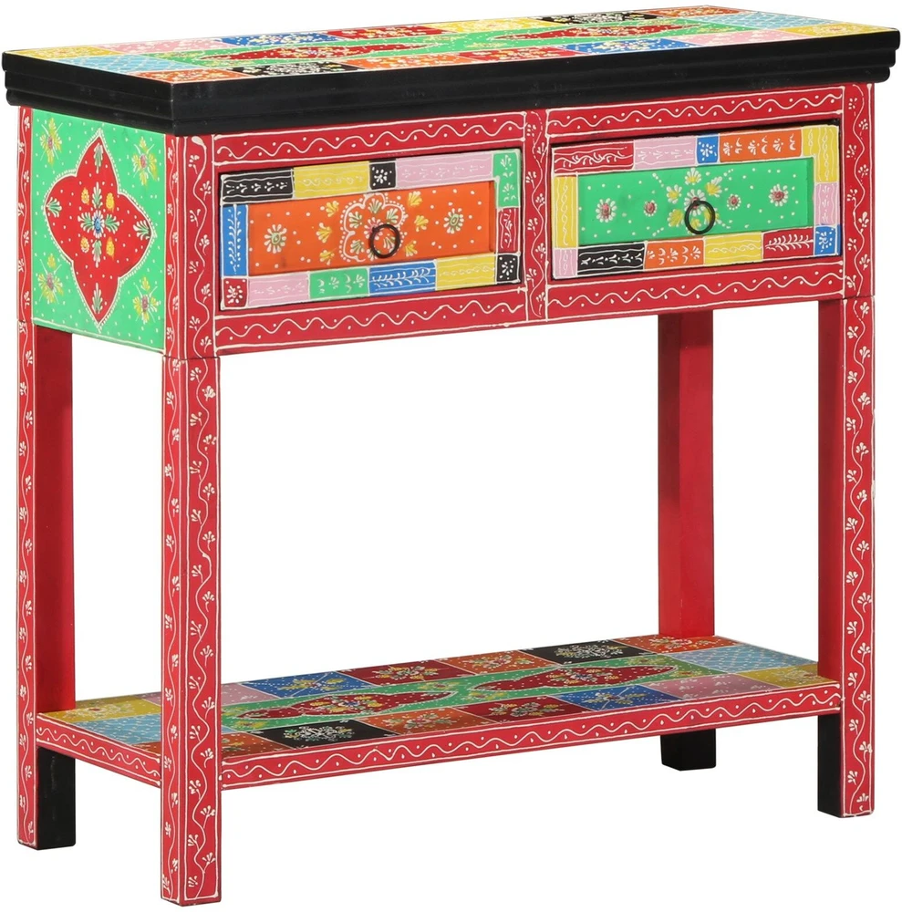 Konsolinis stalas su stalčių Įvairiaspalvis 80 x 35 x 76 cm