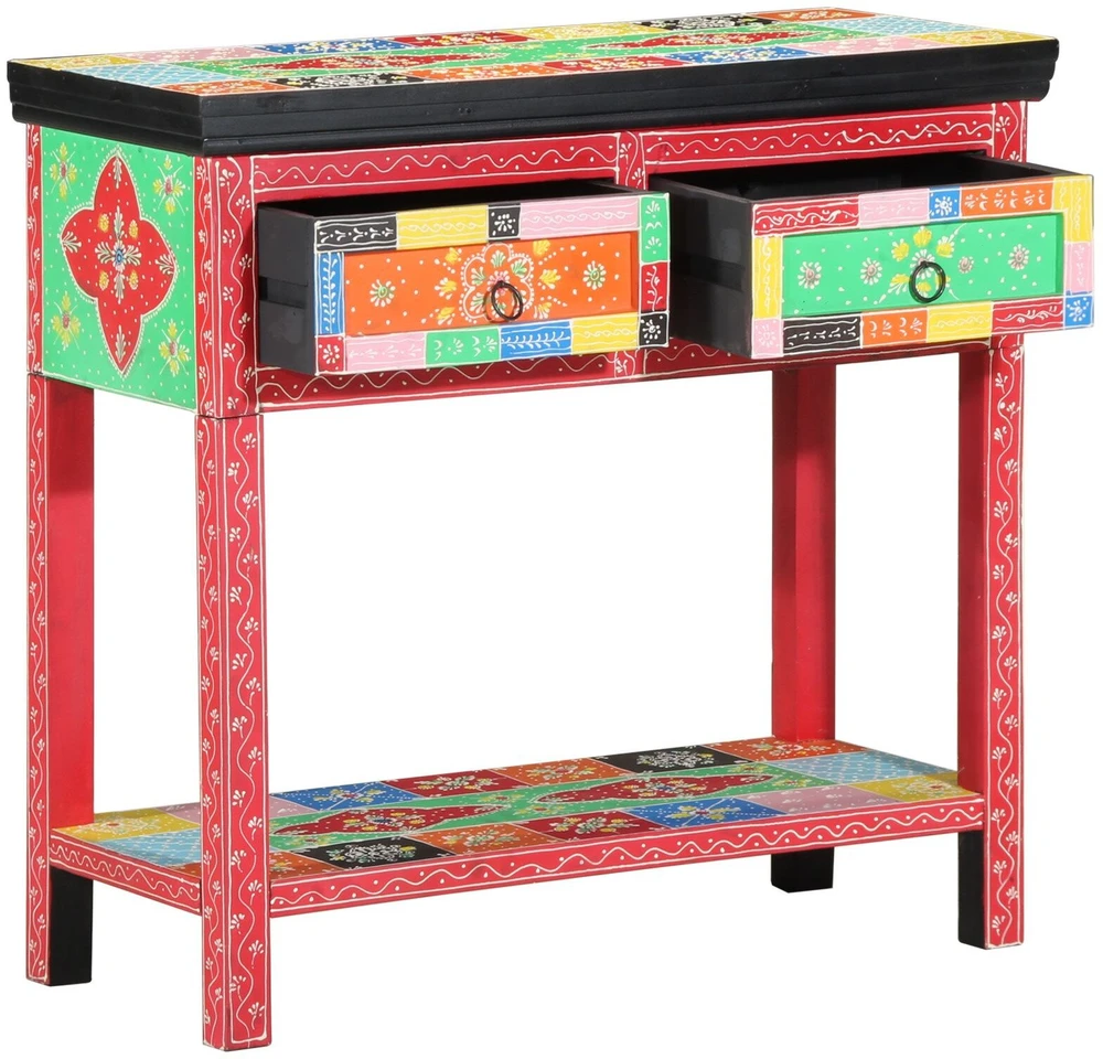 Konsolinis stalas su stalčių Įvairiaspalvis 80 x 35 x 76 cm