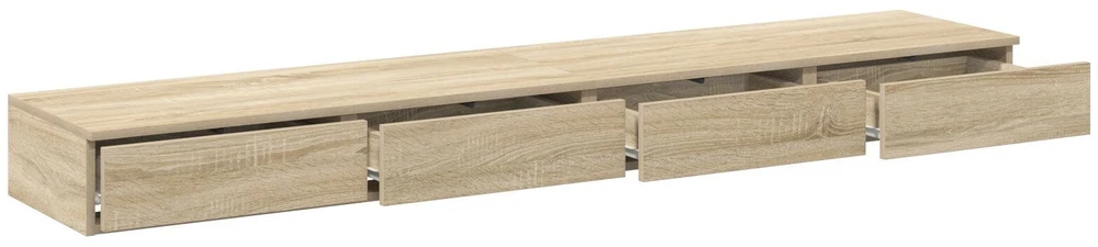 Lovos stalčiai Sonoma ąžuolas 200 x 36,5 x 16,5 cm
