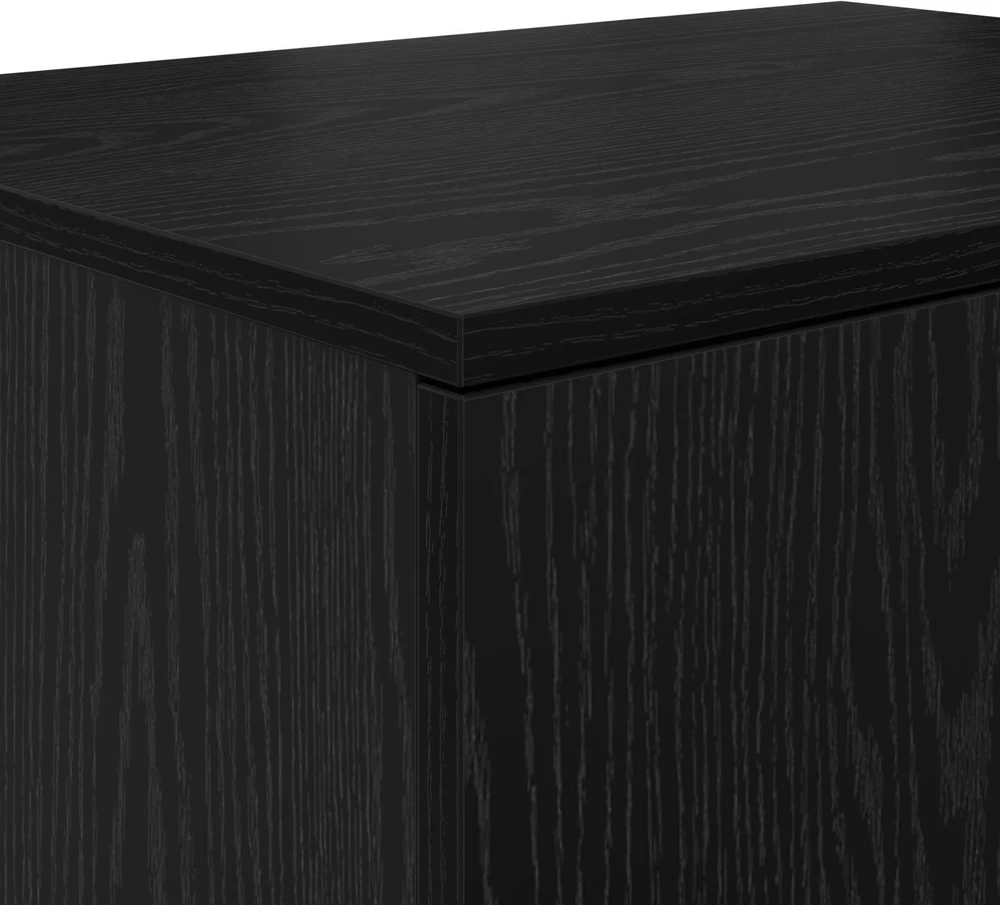 Oppbevaringsskap 2 pcs Juodas ąžuolas 127 x 41 x 40 cm