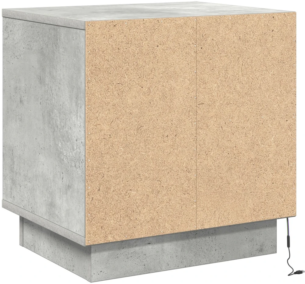 Šalia lovos spintelė 2 pcs Betono pilka 44 x 34,5 x 45 cm
