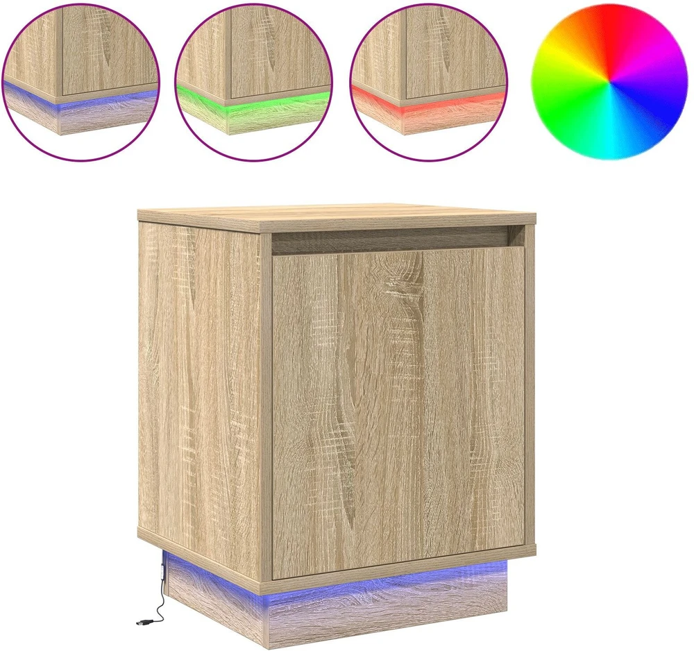 Šalia lovos spintelė 2 pcs Sonoma ąžuolas 39 x 34,5 x 50 cm