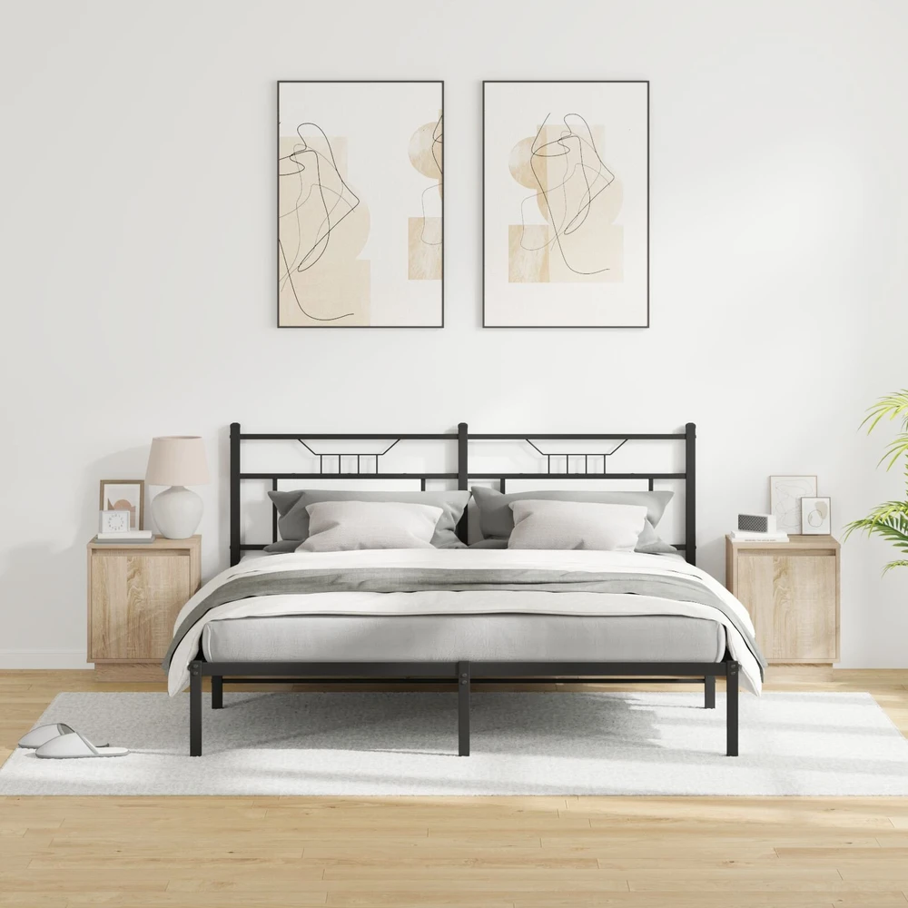 Šalia lovos spintelė 2 pcs Sonoma ąžuolas 39 x 34,5 x 50 cm