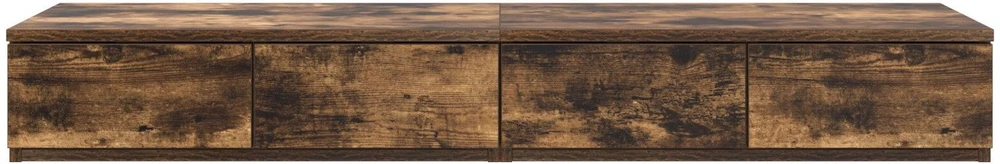 Lovos stalčiai Rūkyta ąžuolas 120 x 36,5 x 16,5 cm