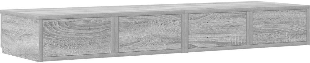 Lovos stalčiai Pilkas Sonoma 120 x 36,5 x 16,5 cm