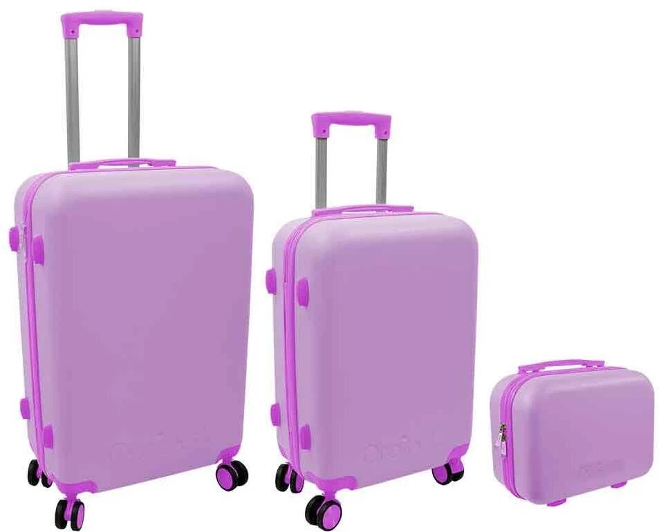 Stoneline ORDINETT Komodos komplektas iš 3 dalių 60L (42x25x64cm) + 43L (36x23x56cm) + 15L (24x17x33cm) rožinės spalvos