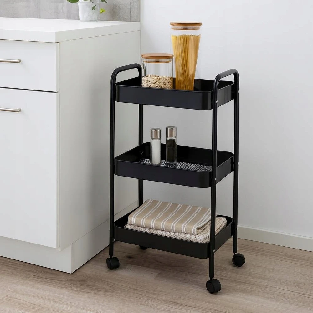 Storage Solutions Virtuvės lentyna ant ratukų, 72 cm