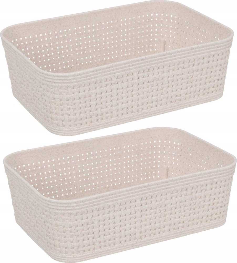 Storage Solutions Plastikiniai laikymo krepšeliai, 19 x 13,5 x 6 cm, 2 vnt.