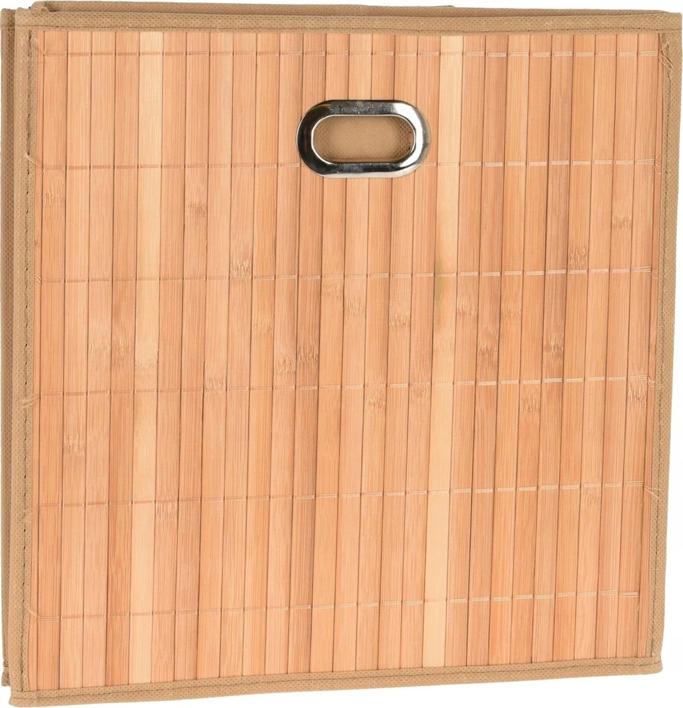 Storage Solutions Sandėliavimo sprendimai Dėžutė su bambuko priekiu ir rankena, 31 x 31 x 30,5 cm