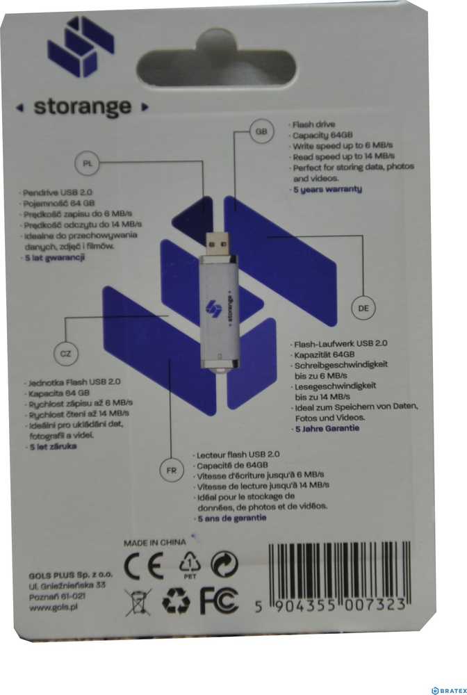 Storange Pendrive atmintis 64 GB (STO30)