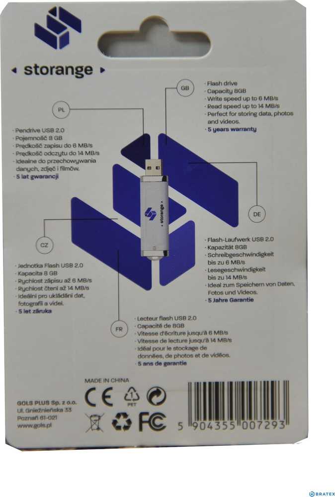 USB atmintinė Storange 4 GB (STO35)