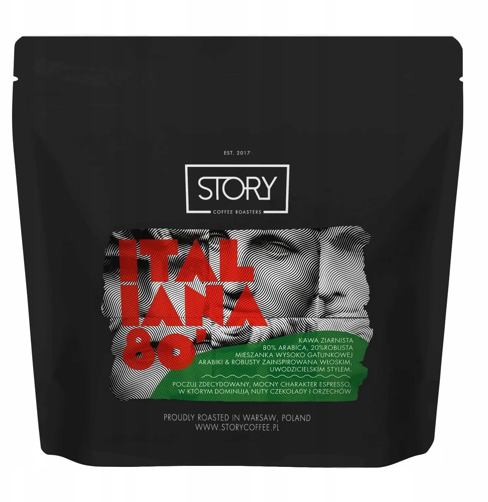 Story Coffee Roasters Story kavos skrudinimo aparatai - Italiana 80 mišinys 80/20 espreso 250g