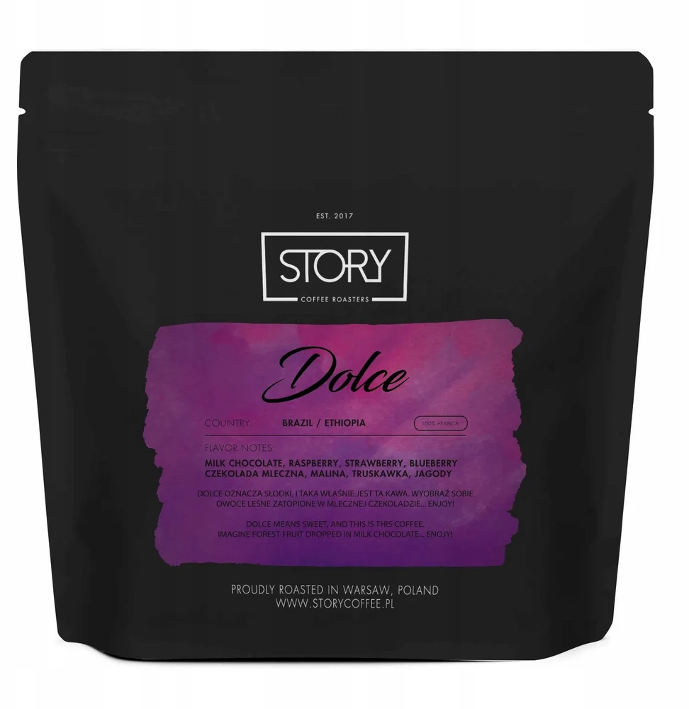 „Story Coffee Roasters“ kavos pupelės „Story Dolce“ kavos pupelės, 250 g