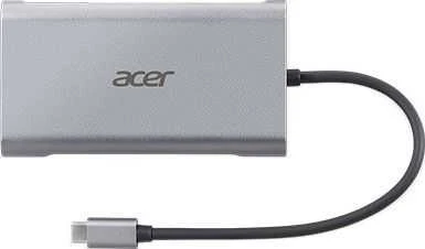 Acer 12-in-1 Type-C Dongle Vielinis USB 3.2 Gen 1 (3.1 Gen 1) Type-C Sidabras