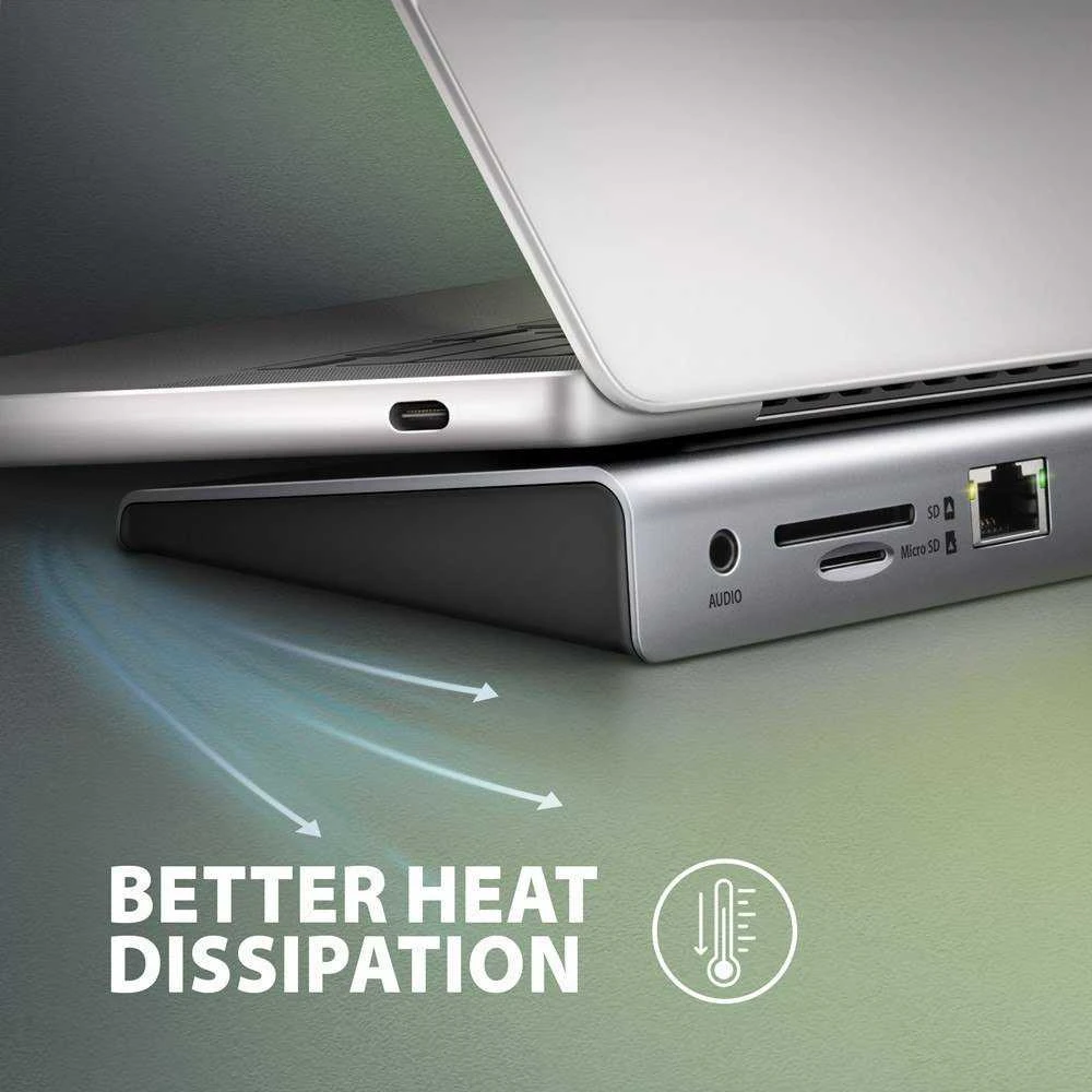 „Axagon“ kelių prievadų USB-C 5Gbps trigubas 4K ekrano šakotuvas HMC-4KX3